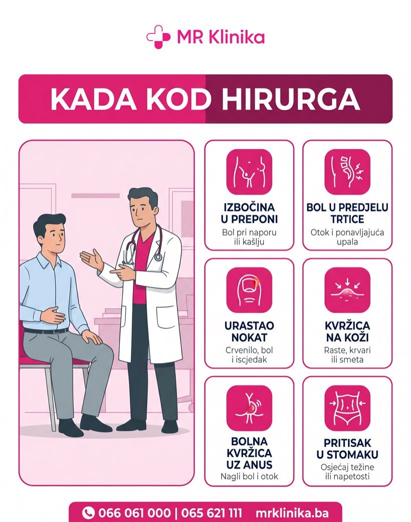 Kada se obratiti hirurgu - MR Klinika Banja Luka