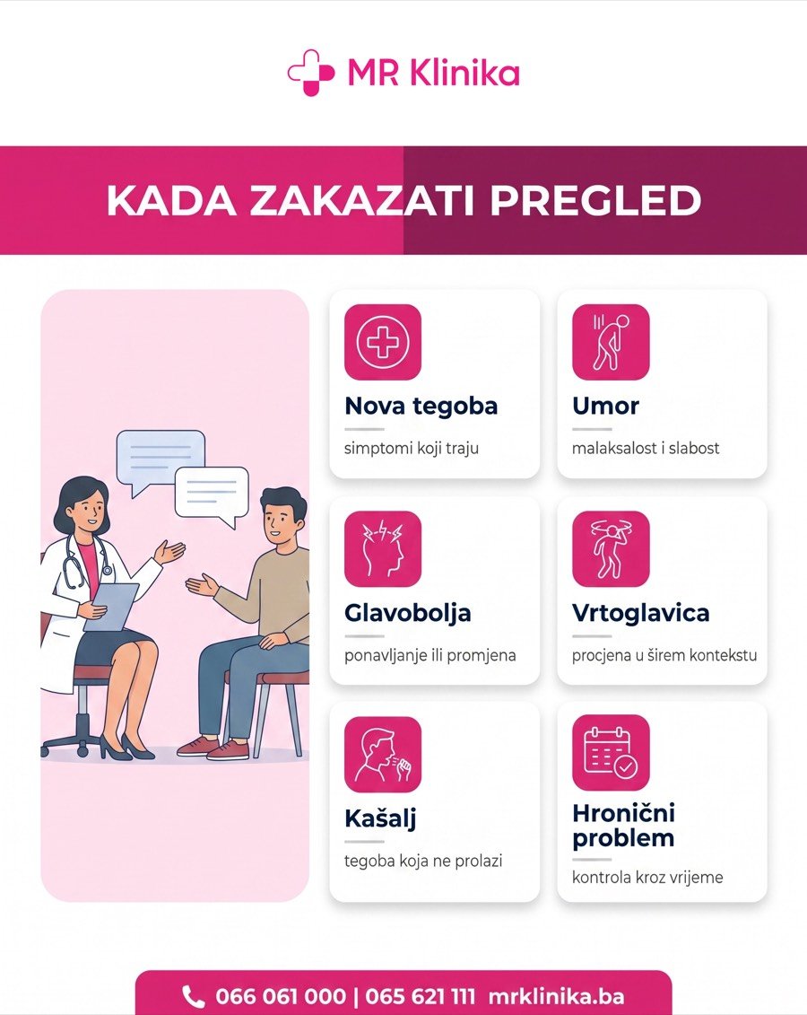 Kada Zakazati Pregled Porodičnog Ljekara Kada zakazati pregled porodičnog ljekara u Banjoj Luci